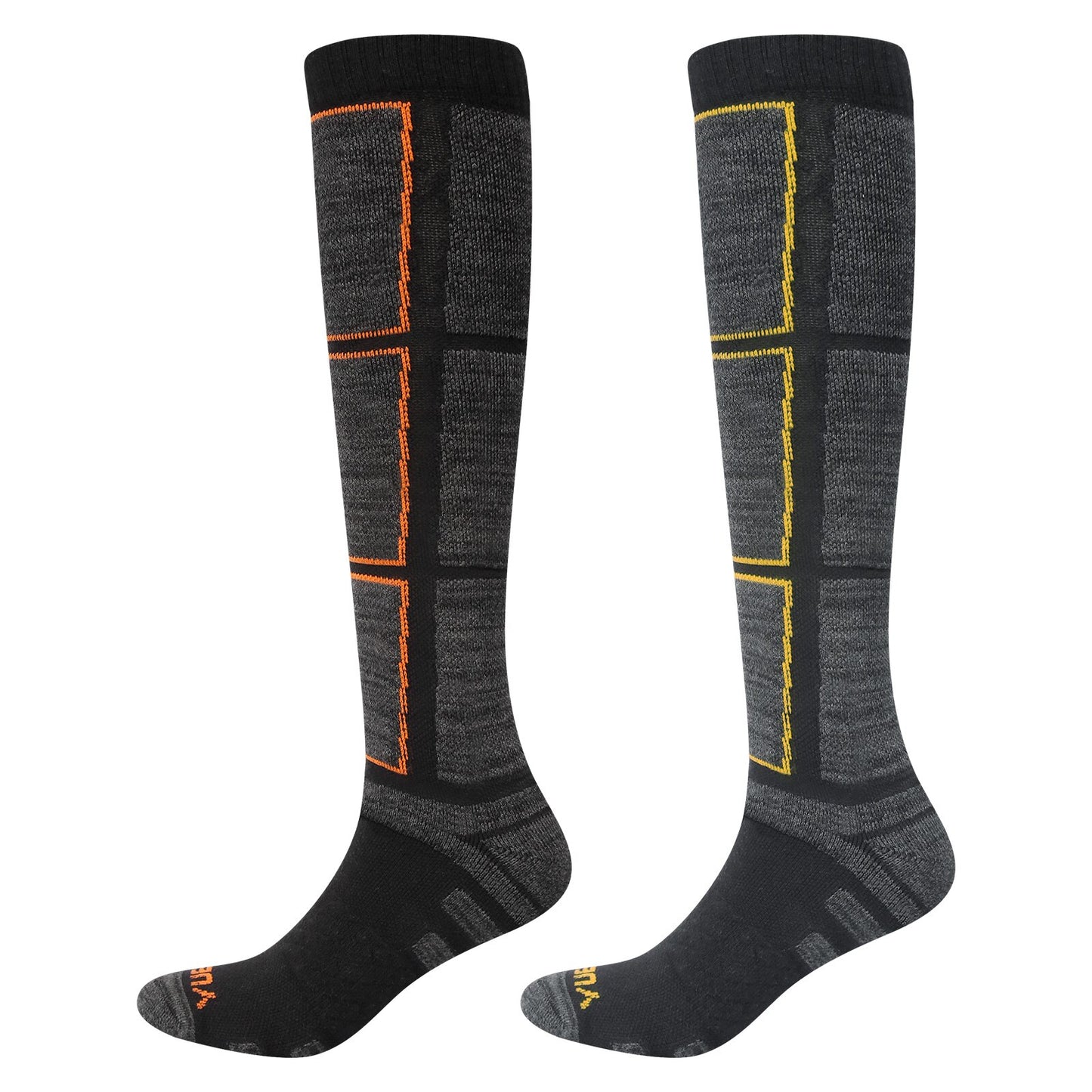 2Pair High Quality Cotton Cushioned Snowboarding Skiing Socks Winter Thick Warm Thermal Sports Ski Socks Size 36-44