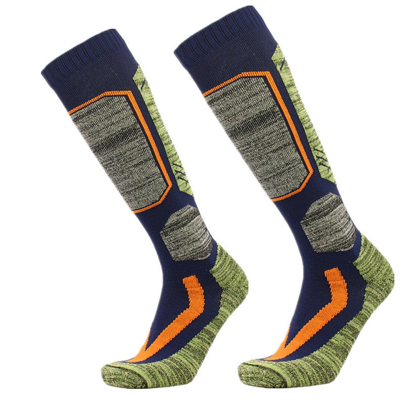 2Pair High Quality Cotton Cushioned Snowboarding Skiing Socks Winter Thick Warm Thermal Sports Ski Socks Size 36-44
