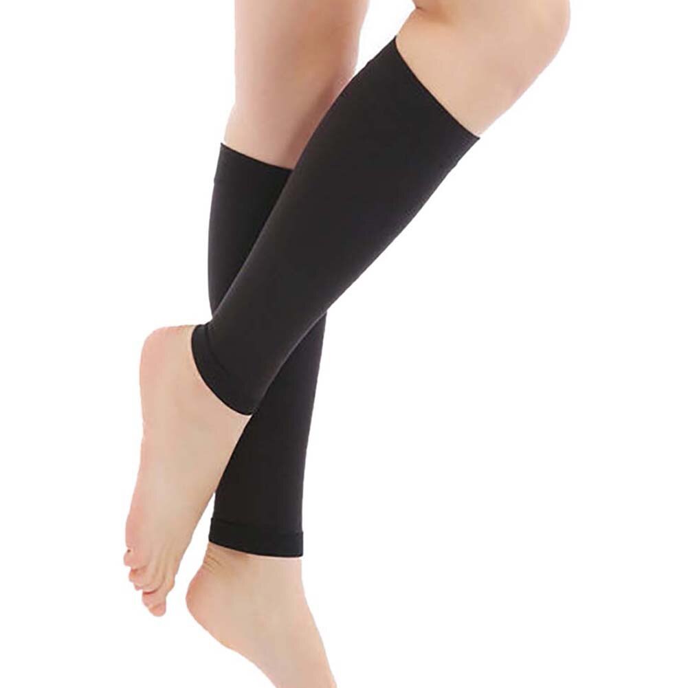 1Pair Varicose Vein Fatigue Relief Leg Warmer Compression Calf Sleeve Sock Long Stocking Elastic Leg Support Leg Shin Sock