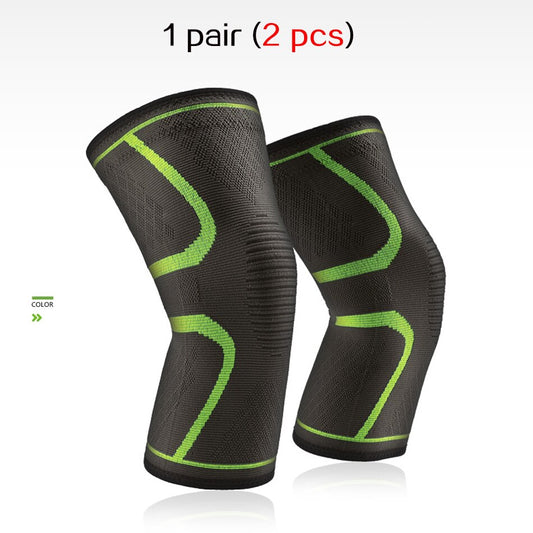 1 Pair Elastic Nylon Knee Pads Fitness Protective Gear Sports Kneepad Patella Brace Support for Basketball Volleyball