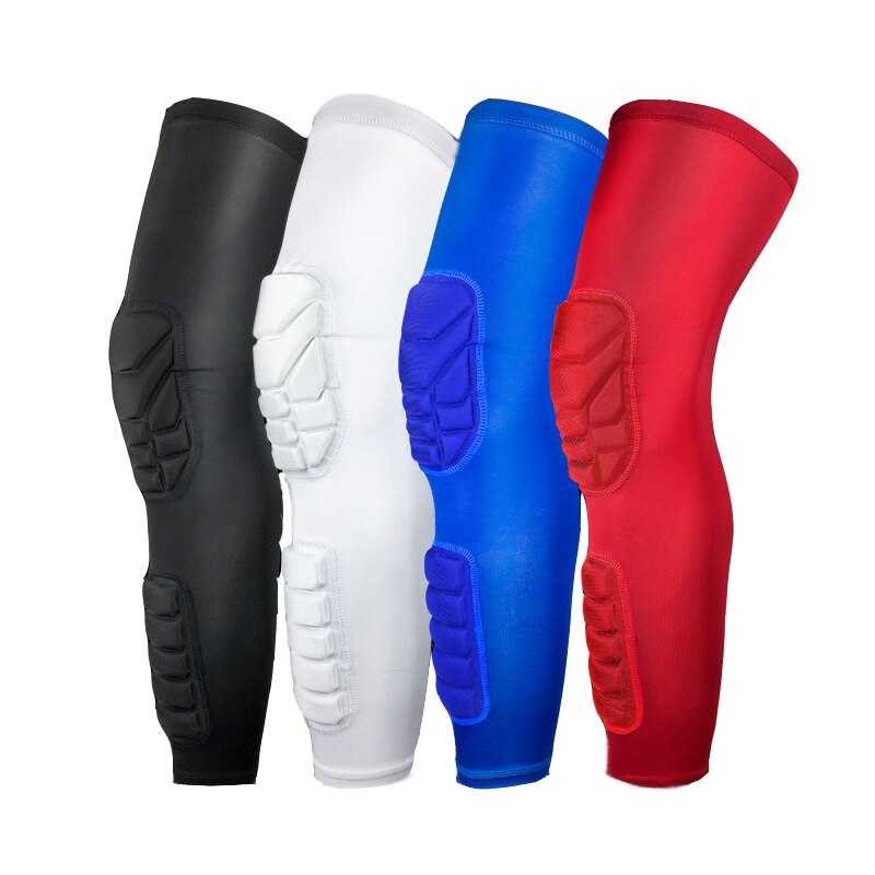 Knee Pads Honeycomb Long Basketball Leg Sleeve Men Women Kids Sport Calf Knee Protection Soccer Gym Leggings